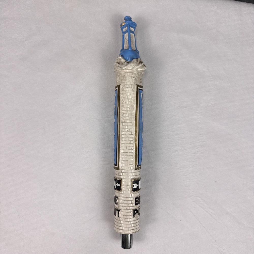 Blue Point Brewing White IPA Beer Tap Handle Lighthouse White Brick 12.5 Inch - Picture 2 of 5